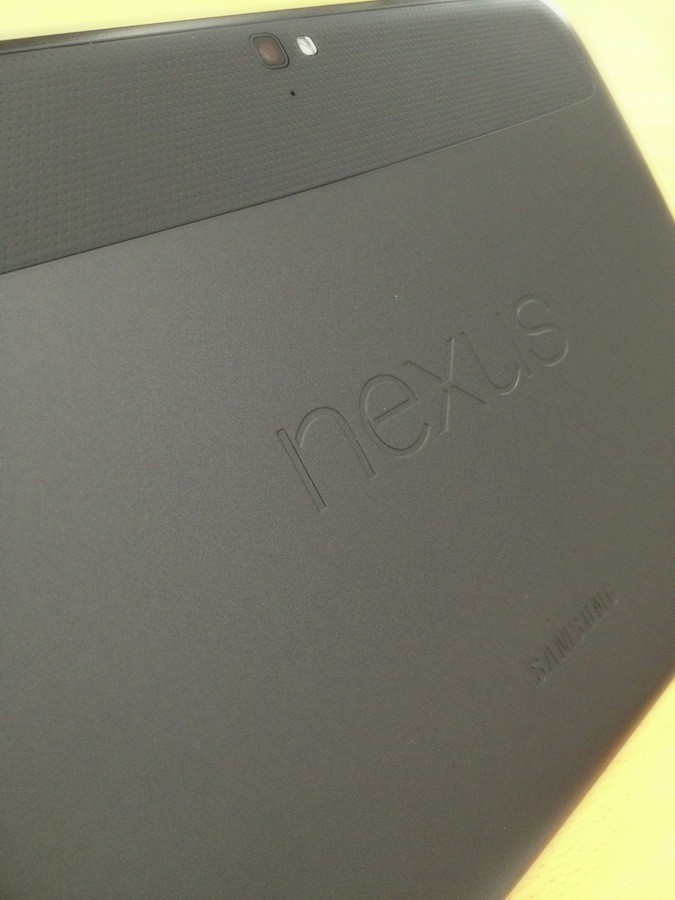 Google Nexus 10 Rückseite