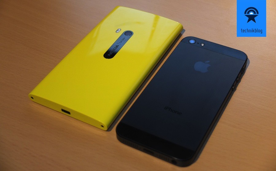 Nokia Lumia 920 Grössenvergleich mit iPhone 5