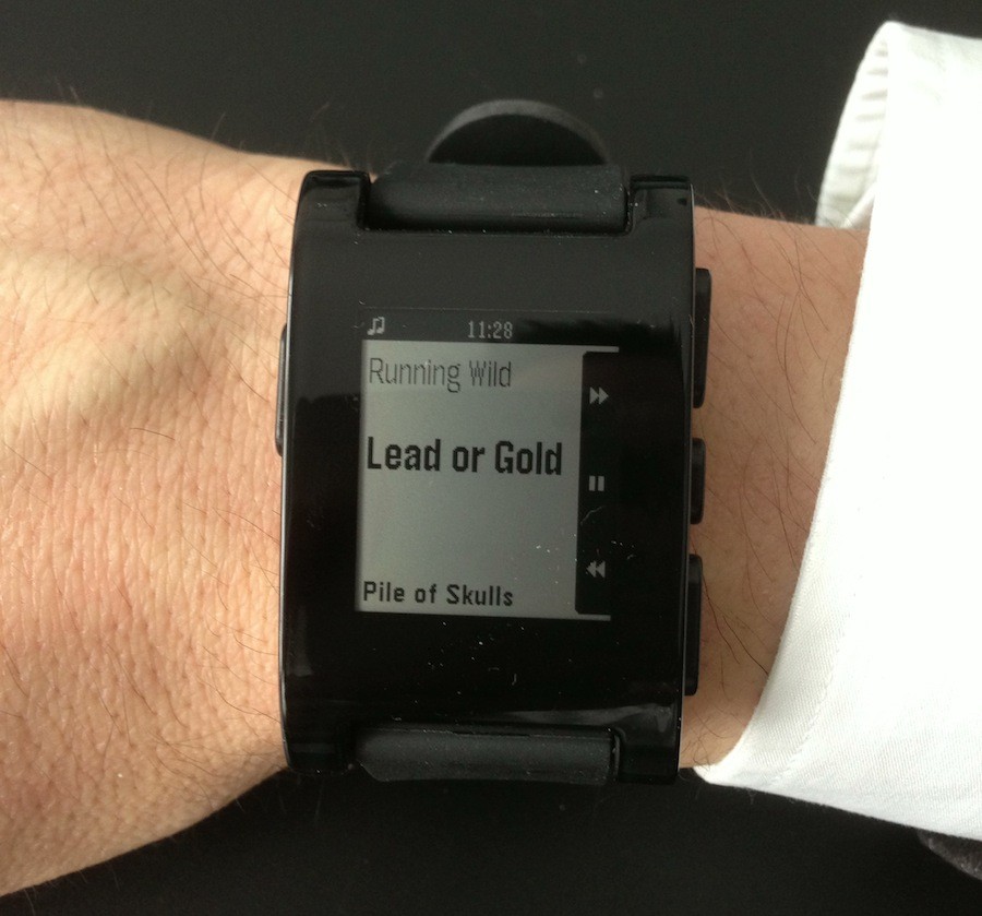 Testbericht Pebble Smartwatch -Musiksteuerung