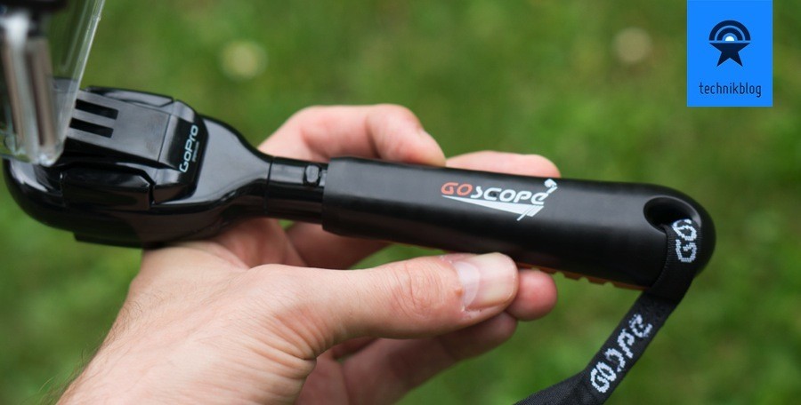 GoScope Clutch - guter Griff und zweiseite Montagemöglichkeit für die GoPro