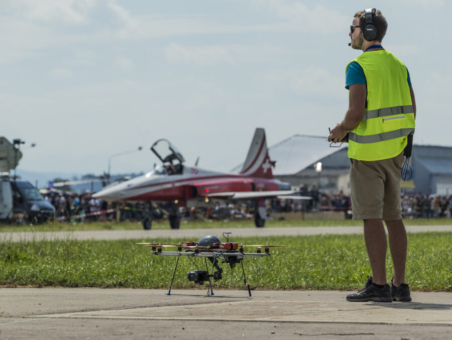 Drohne an der AIR14  in Payerne