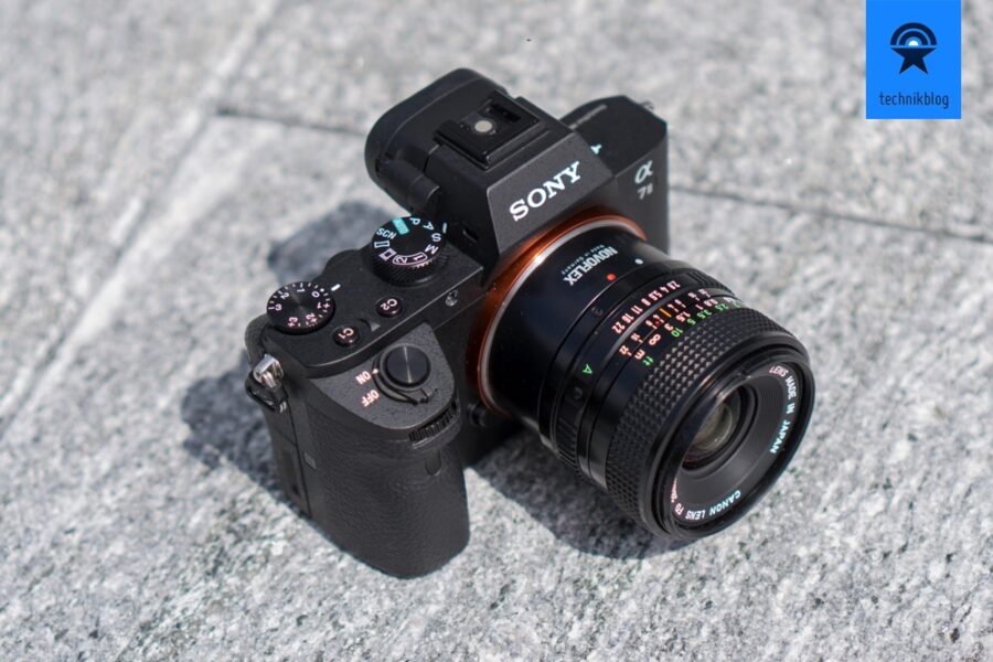 Sony A7II mit adaptiertem Canon FD Objektiv und Novoflex Adapter.