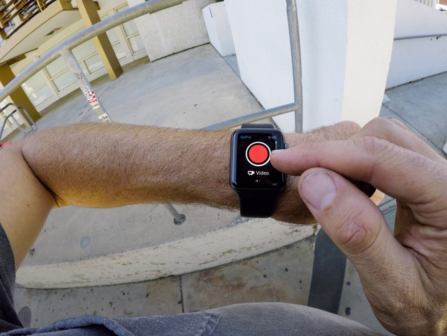 Mike Grab und die GoPro App auf der Apple Watch